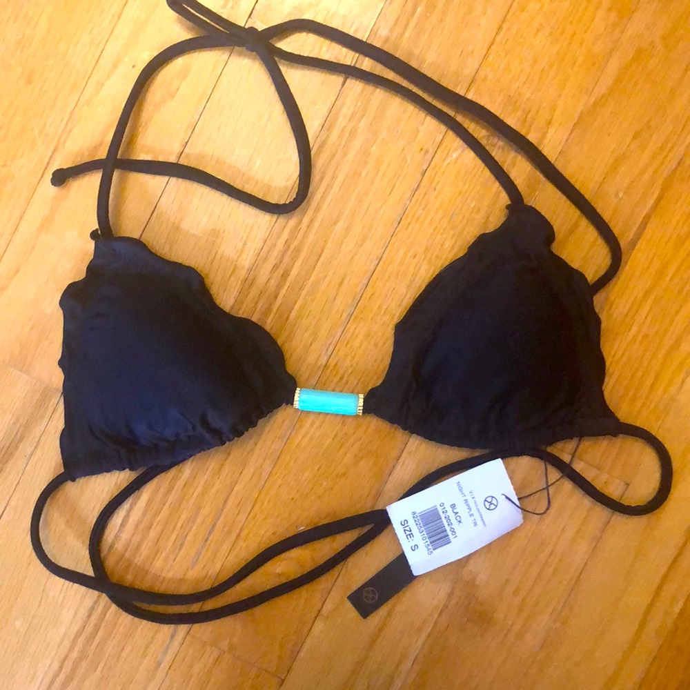 Vix Night Ripple Triangle Bikini Top